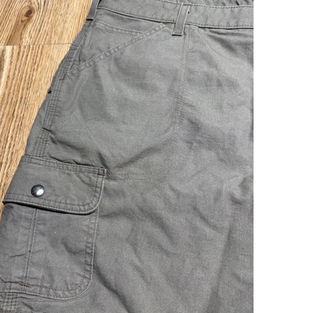 Carhartt Womens Size 20 Sand Cargo Shorts Cotton Workwear Hiking Utility Casual - Picture 4 of 7